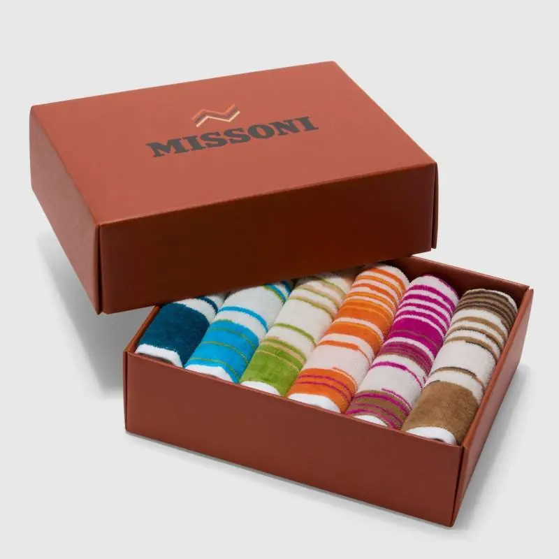 Set 6x Lavette bagno in spugna MISSONI HOME Fiammetta 100 Multicolor