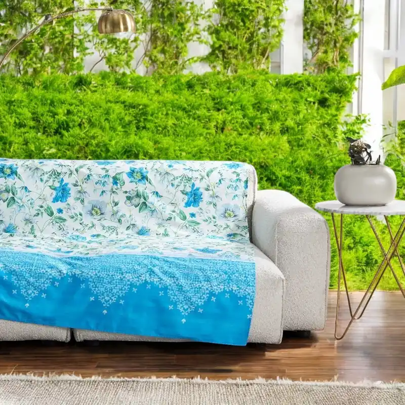 Bassetti Granfoulard Casablanca C1 Blu - Telo Arredo 350x270 cm