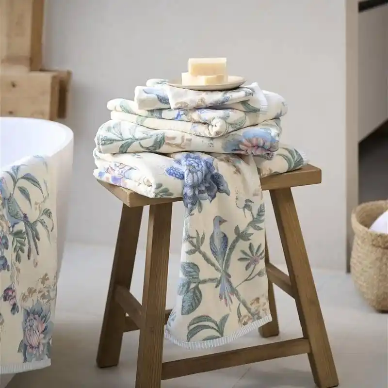 Set 1+1 asciugamano e ospite PIP STUDIO Secret Garden panna