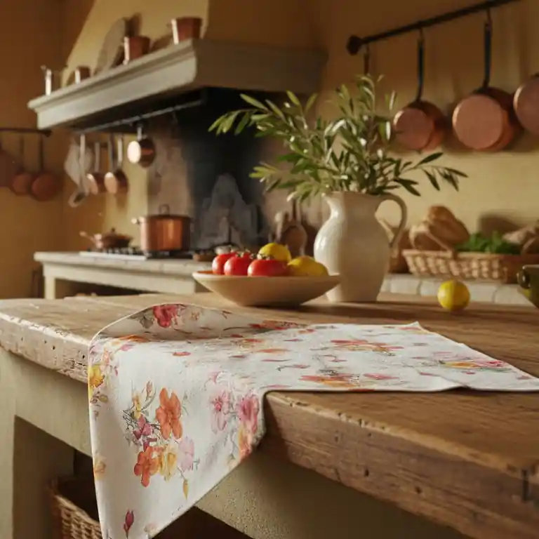 Strofinaccio canovaccio in cotone 50x75 TAG HOUSE HIBISCUS