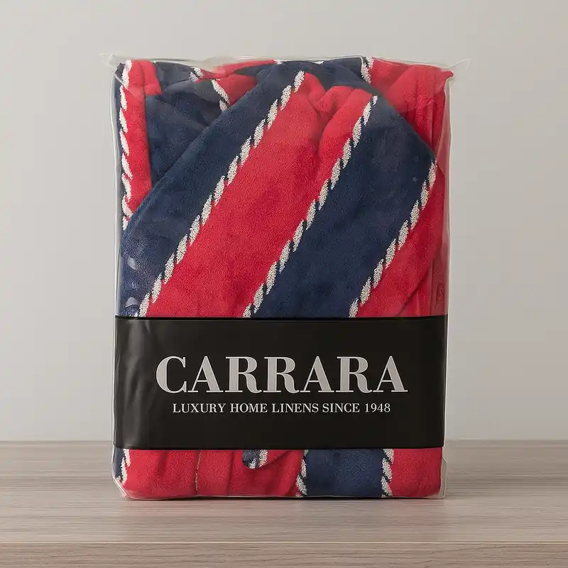 Accappatoio Carrara in spugna con cappuccio PRASLIN bordeuax