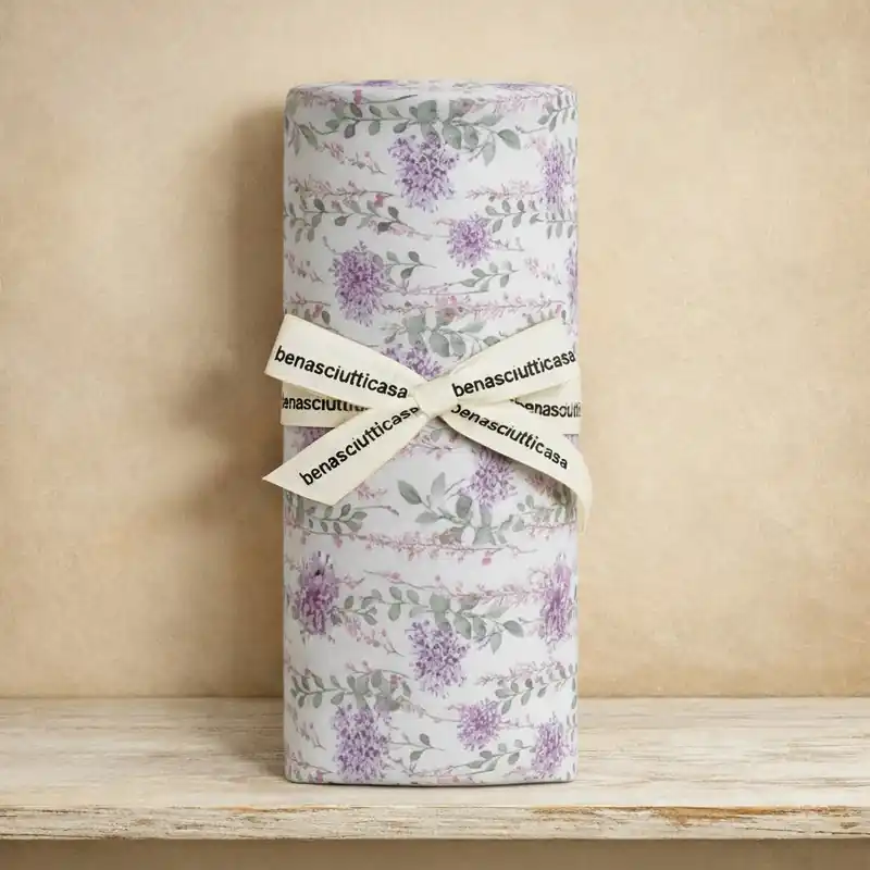 Lenzuola matrimoniali 100% cotone Darya fiorellini rosa leggere e fresche