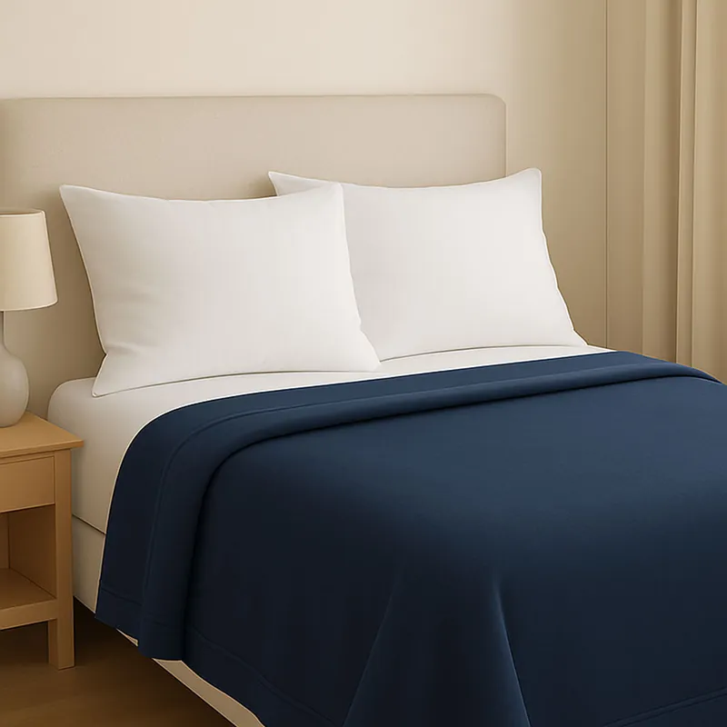 SOMMA Coperta Matrimoniale Daisy Blu Navy 250x210 cm