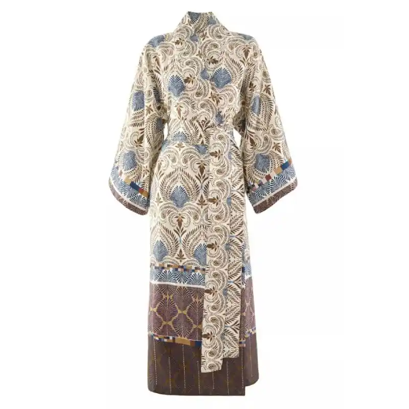 Kimono Bassetti Nairobi M1 - Eleganza etnica nei toni del caffè
