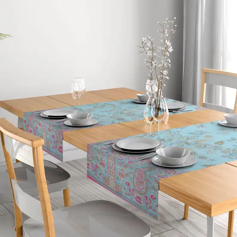 Bassetti Runner da tavolo Granfoulard Indian Roses T1 50x150