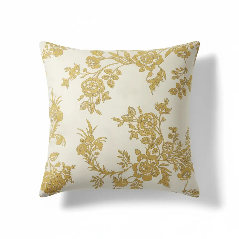 Fodera Cuscino 40x40 Raso di Cotone Bassetti Agrigento giallo