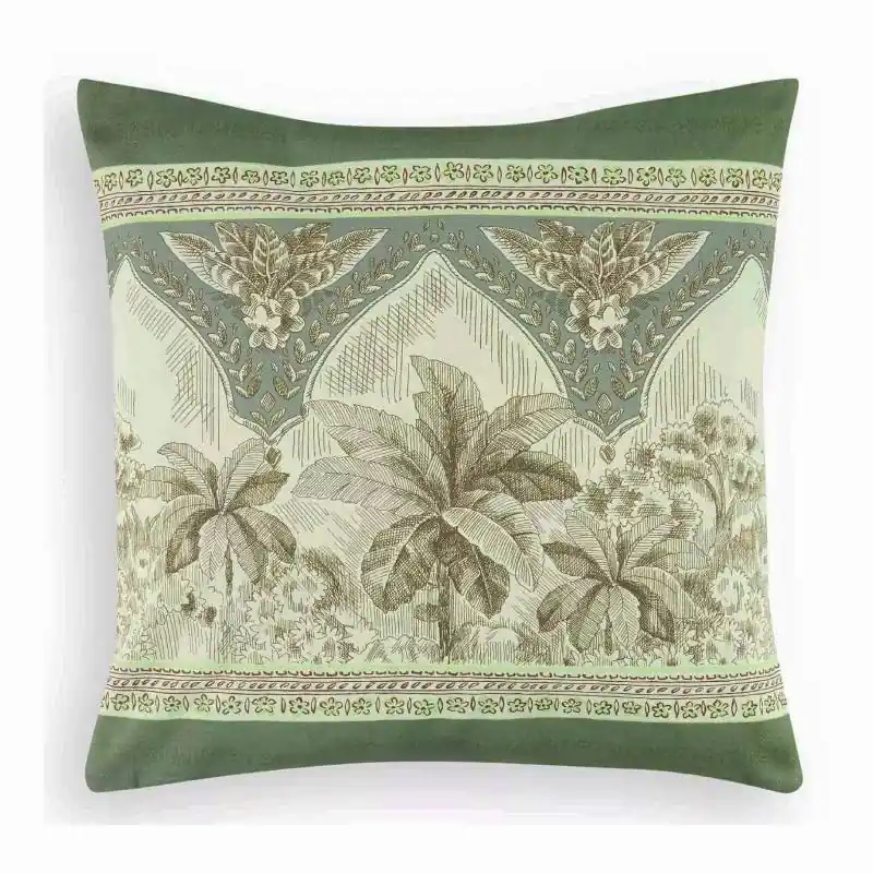 Copricuscino Arredo in panama di cotone Bassetti Boboli V1 40x40 verde