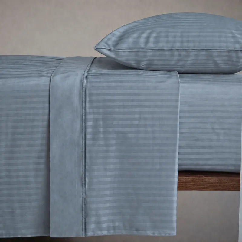 Set lenzuola matrimoniale 2 piazze raso di cotone ZEFIRO Denim