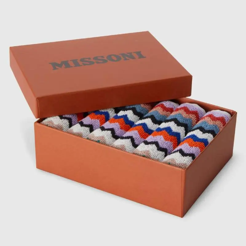 Lavette bagno in spugna MISSONI HOME RIVERBERO 100 Zig Zag 6 pezzi
