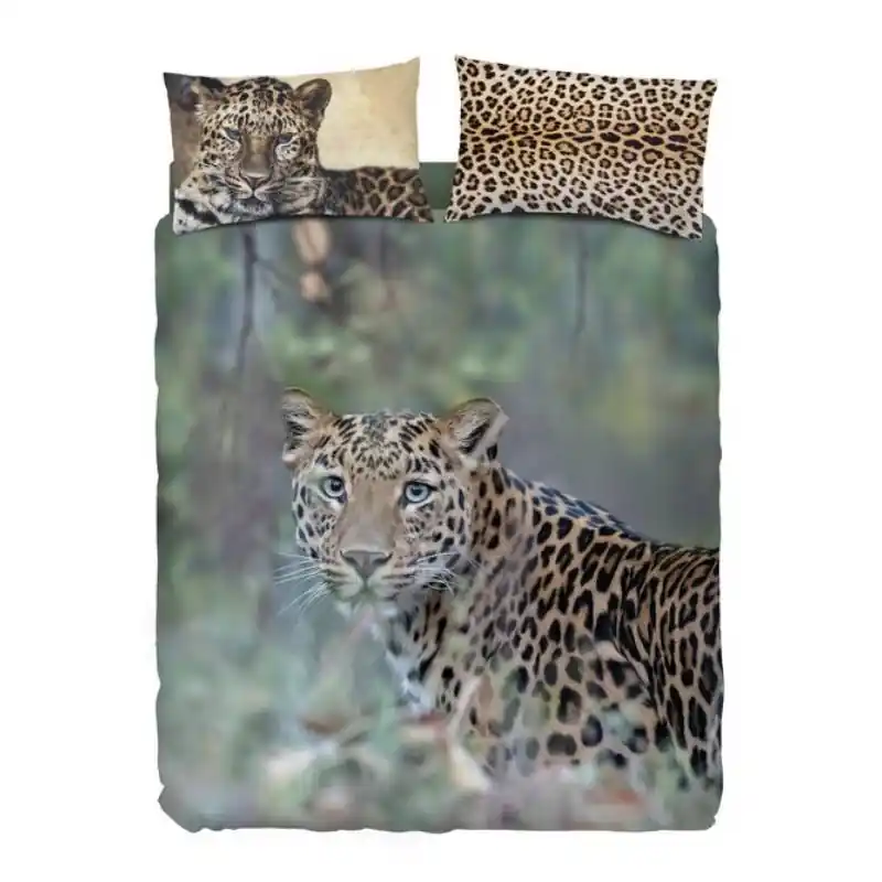 Bassetti Copripiumino completo LEOPARD in puro cotone