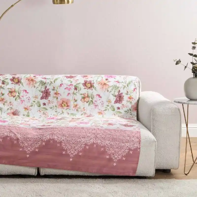 Telo Arredo Bassetti Granfoulard Casablanca P1 - Eleganza floreale Malva
