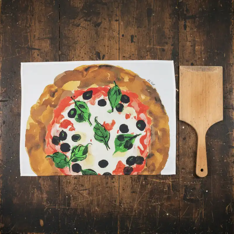 Strofinaccio in cotone canovaccio KEN SCOTT Pizza Margherita
