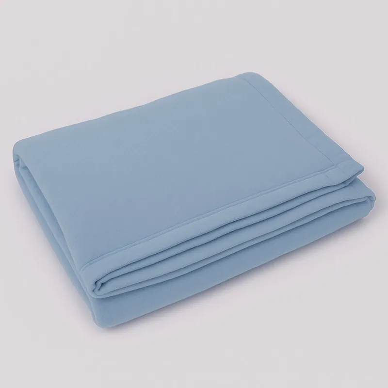 Coperta LANA Vergine Matrimoniale SOMMA DAISY Azzurra