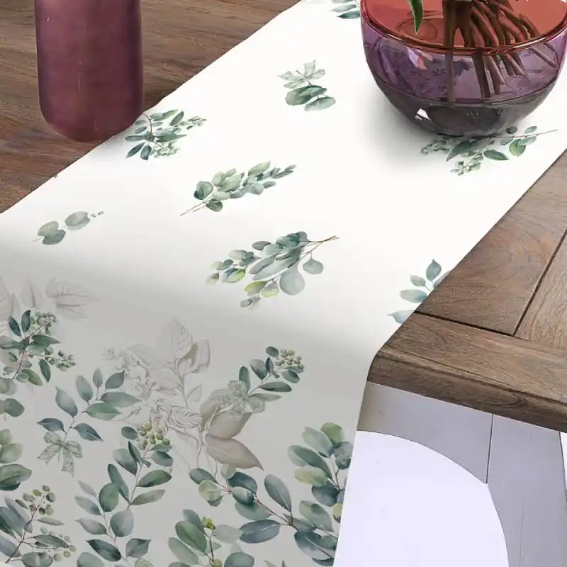 TESSITURA RANDI Runner 50x150 cm Agave Foliage Cotone