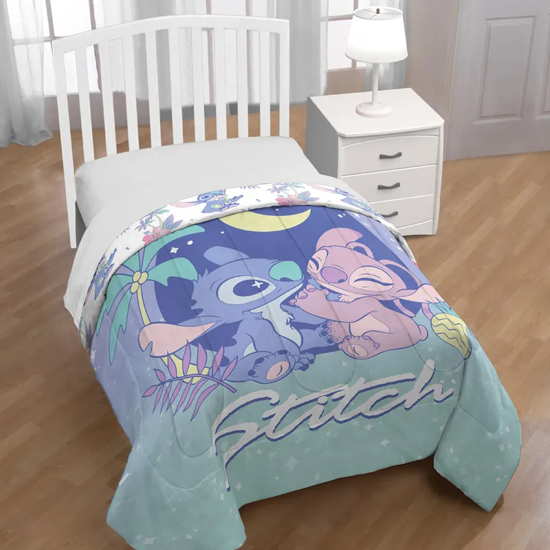 Trapunta invernale piumone singolo anallergico Disney Stitch 160x260 cm
