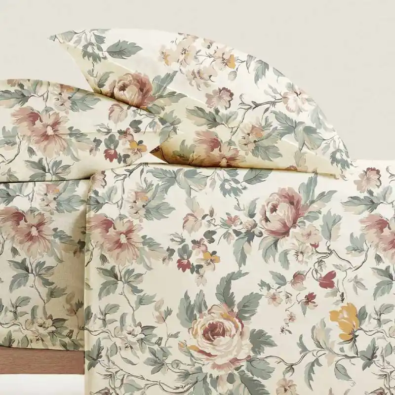 Completo lenzuola RORY 100% Cotone fantasia floreale