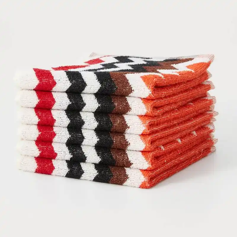 Set 6 Lavette in spugna MISSONI HOME BEST 156 chevron toni caldi