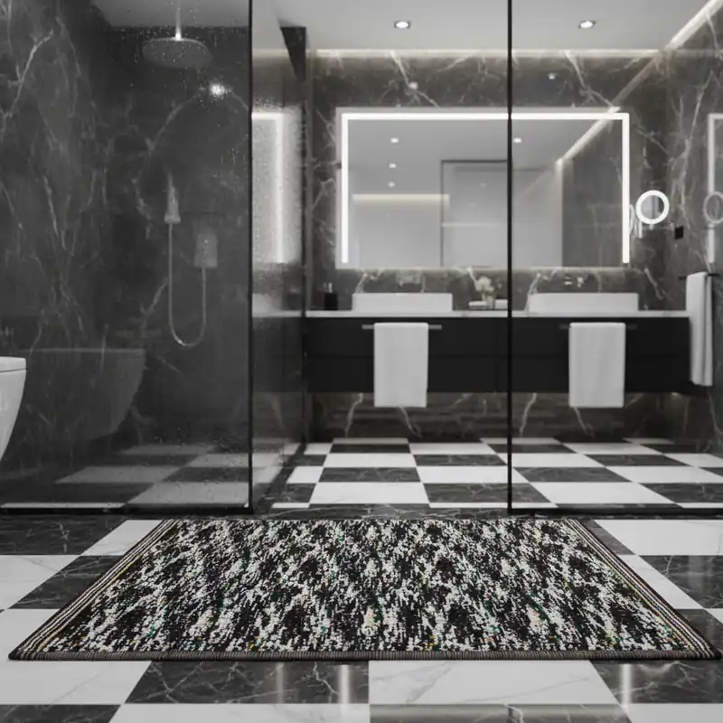 Missoni Home TWIST 160 tappeto bagno 60x90 nero melange