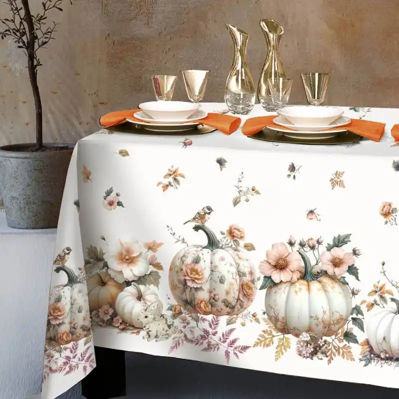 Tovaglia rettangolare 150x180 Randi Cucurbita - Fantasia Autunnale