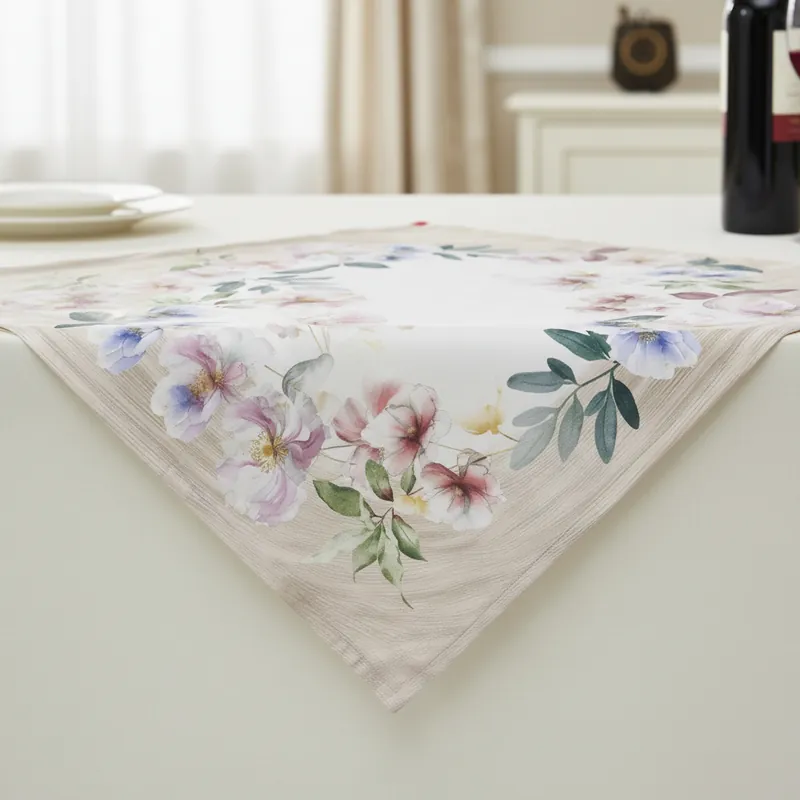 Tovaglietta quadrata centrotavola Randi 100x100 Bouquet Floreale