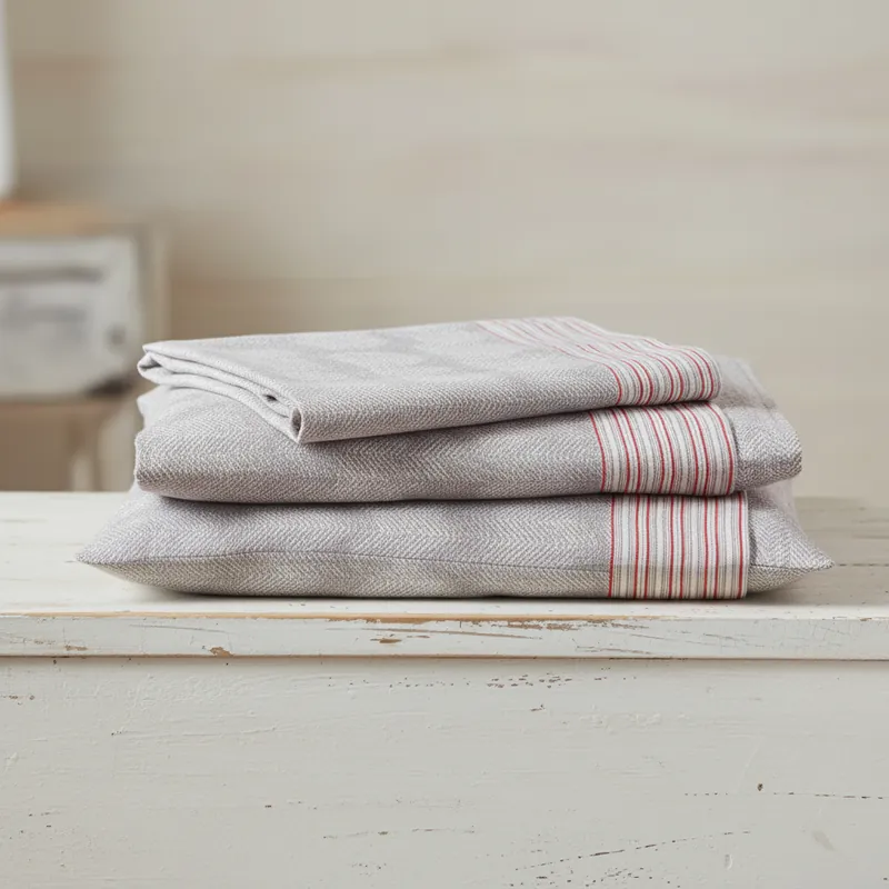 Completo lenzuola in flanella singole invernale CHAMONIX tricot grigio