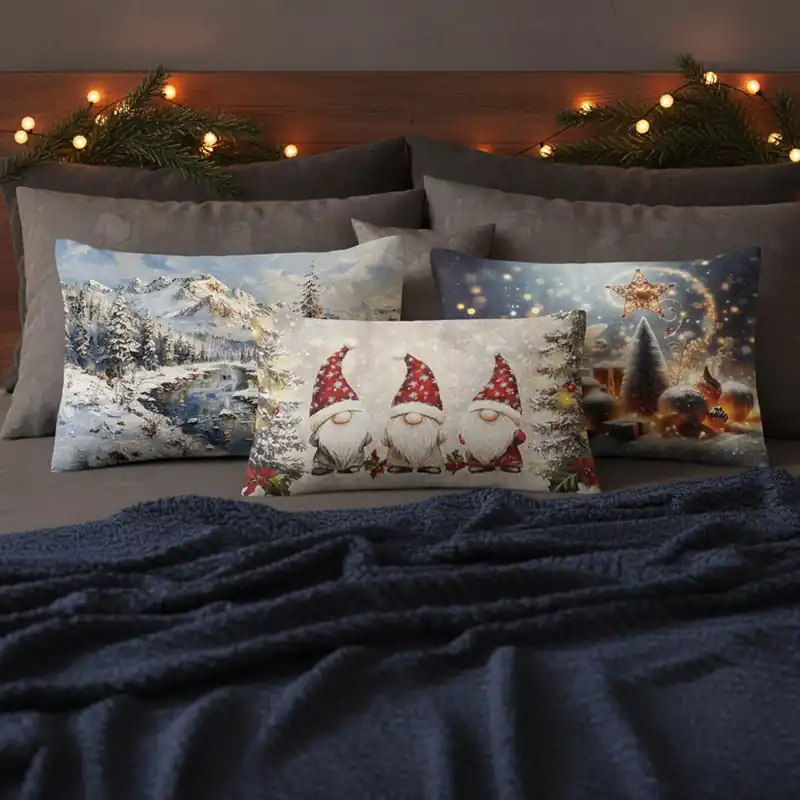 Federa sfusa 50x80 in cotone Natale idea regalo - vari disegni