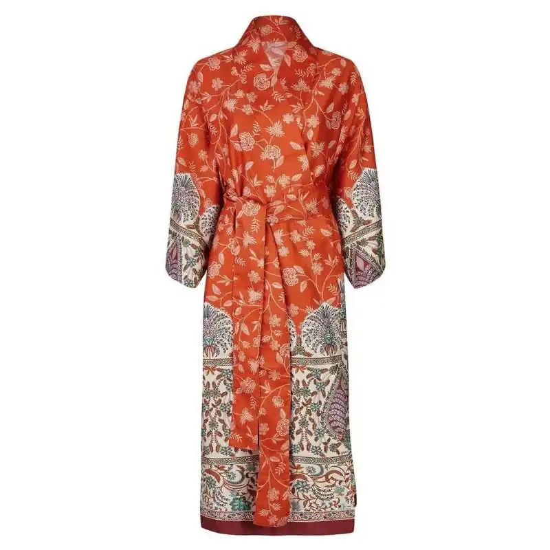 Vestaglia in raso Kimono Granfoulard Bassetti Barisano O1 arancione