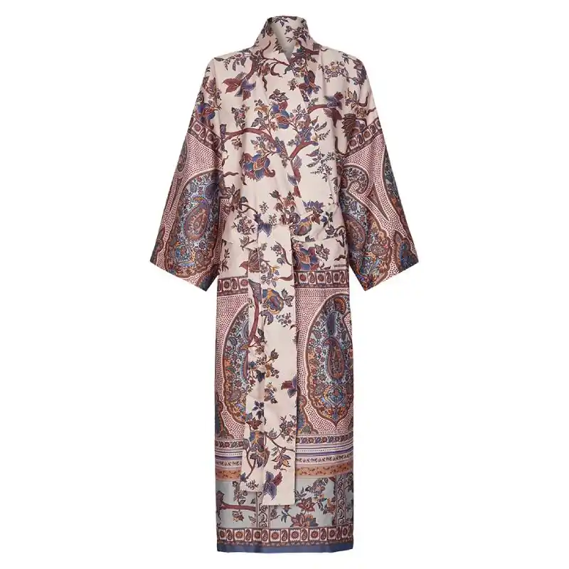 Vestaglia in raso Kimono Granfoulard Bassetti Genova 41 rosato