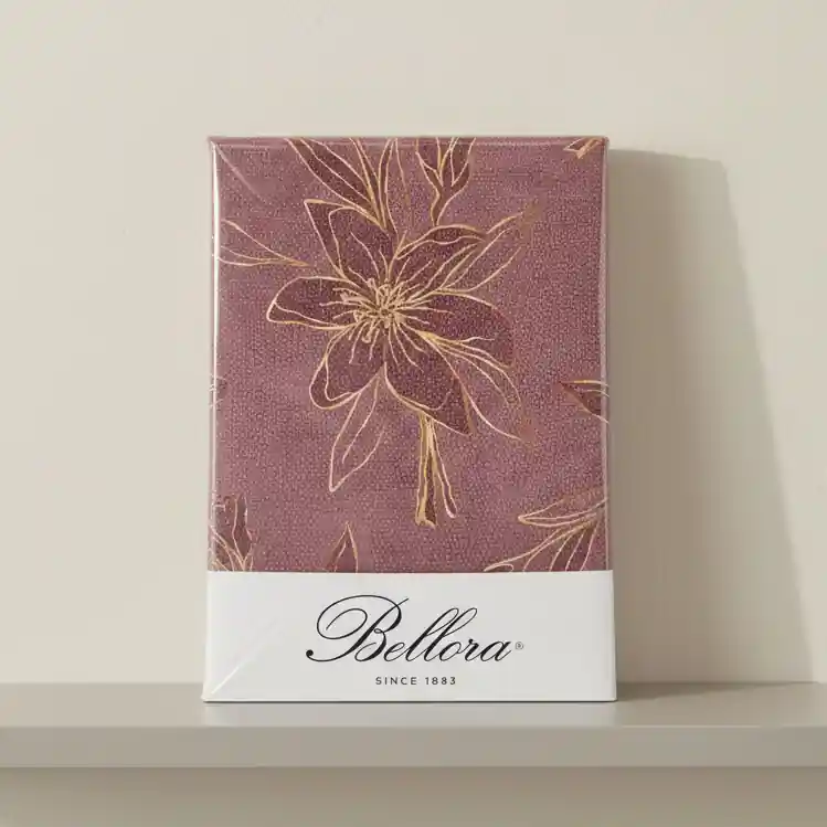 Copripiumino matrimoniale in percalle Bellora Fashion Gold rosa scuro