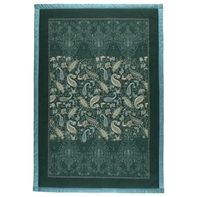 Bassetti Plaid Monnalisa V1 - Eleganza Barocca verde petrolio