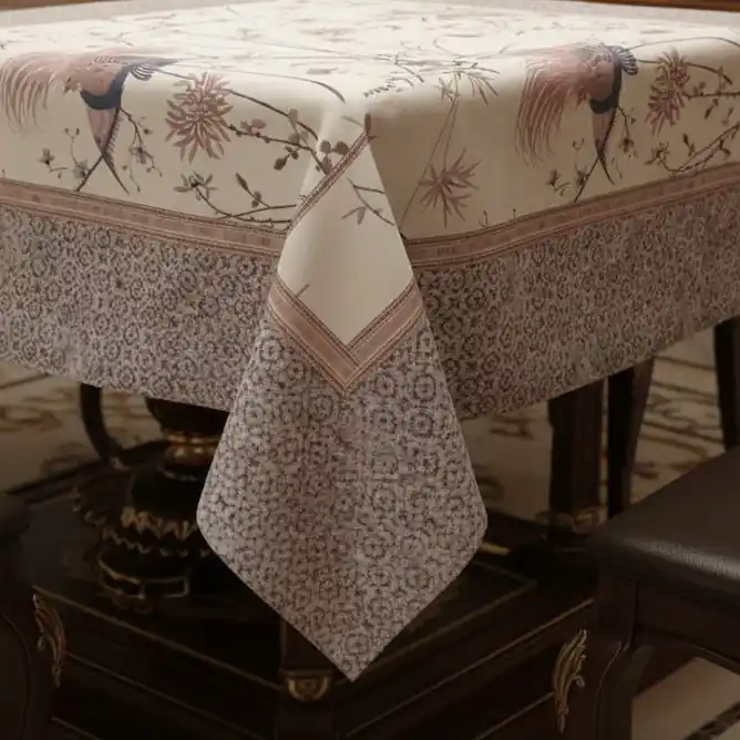 Granfoulard Bassetti Tovaglia in cotone FONG 41 marrone x8/12 posti