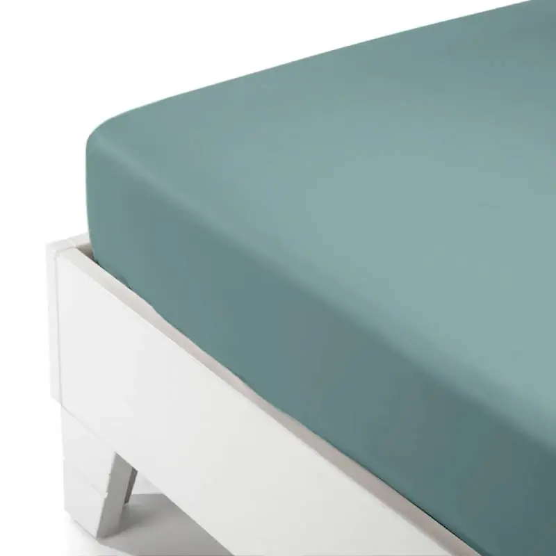 Riposo Caldo e Profondo: Lenzuolo Angoli Flanella 180x200 Azzurro