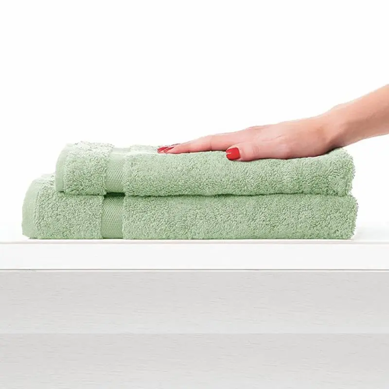 Set 1+1 viso e ospite spugna 650 gr/mq COGAL RANGER Verde Celadon