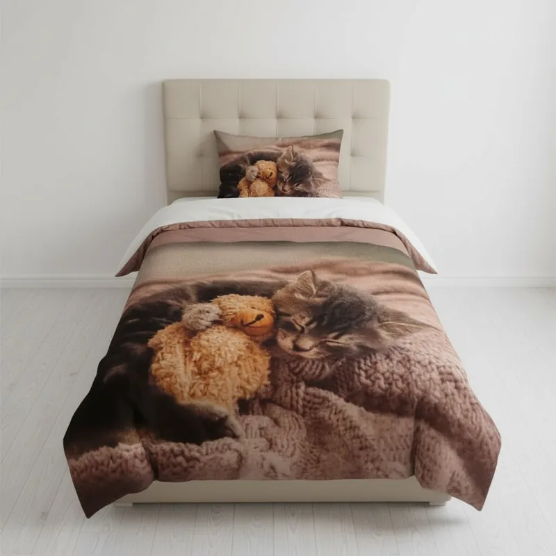 Lenzuolo copriletto Peluche letto singolo in puro cotone