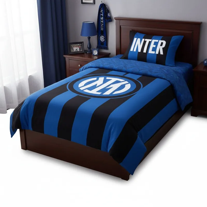 Completo Lenzuola INTER UFFICIALE per letto piazza e mezza