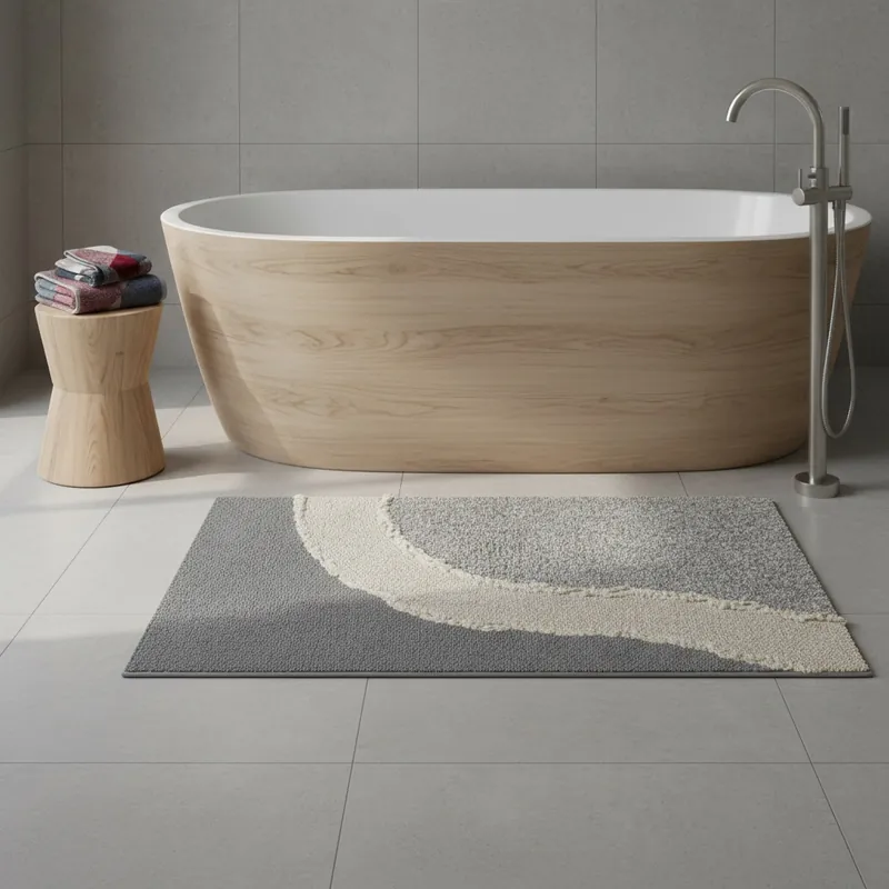 Tappeto bagno antiscivolo 1500 g/mq in spugna CARRARA Ankara 50x80 cm