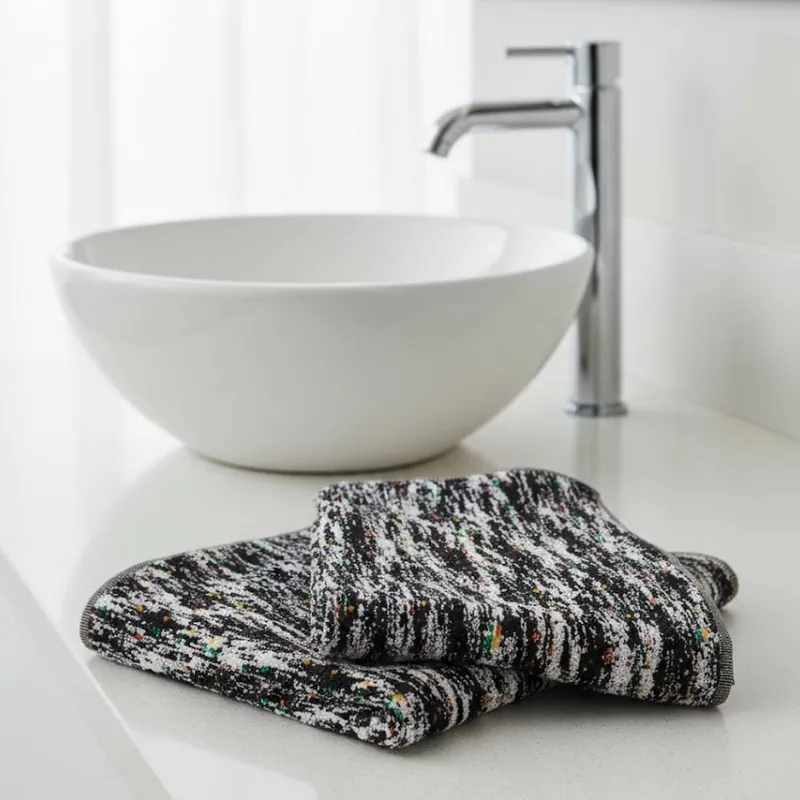 Set 2 Asciugamani Ospite Missoni Home Twist 160 Nero | 40x60