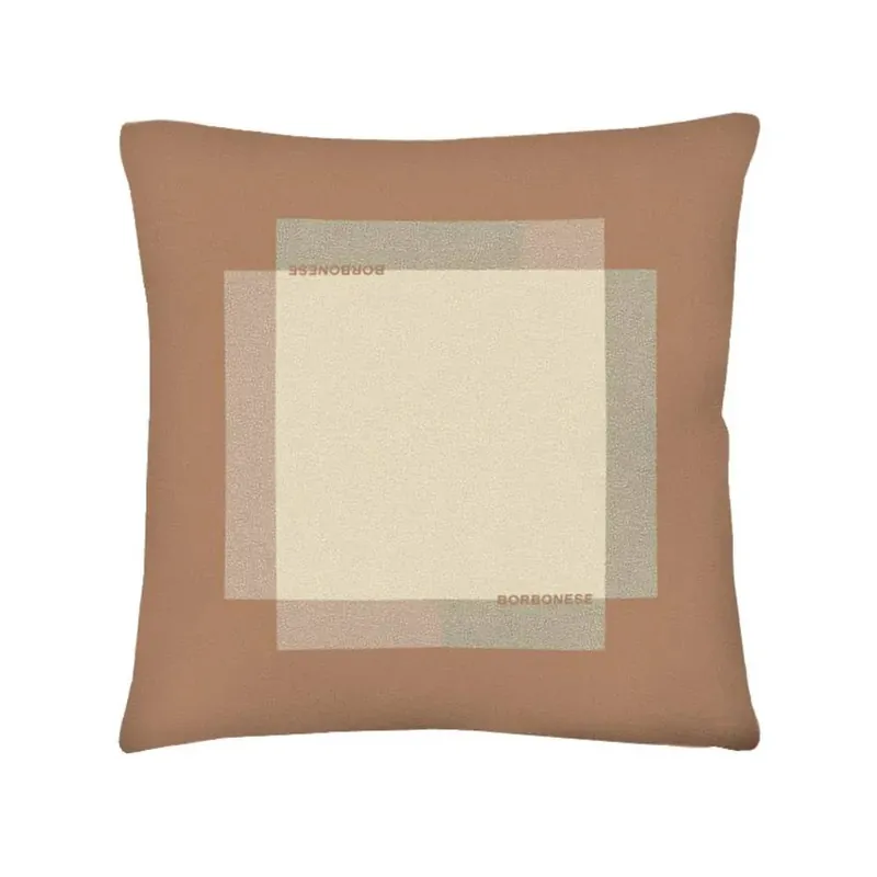 Cuscino Borbonese Metropolis Cognac 45x45 | Raso di Cotone