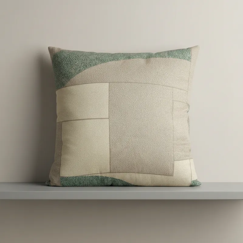 Cuscino decorativo da divano 45x45 Borbonese OP Domino verde