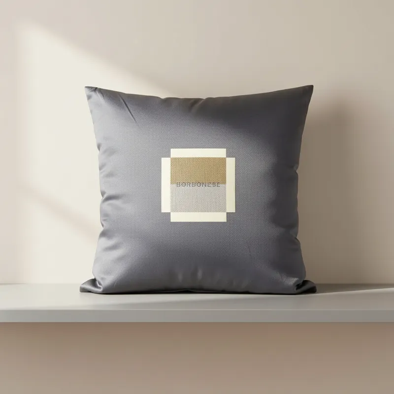 Cuscino Blu Cobalto Borbonese Metropolis 45x45 | Design Iconico