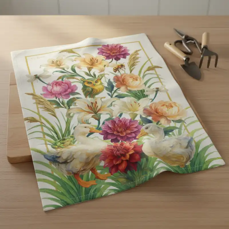 TAG HOUSE Strofinaccio Maxi Tag House 58x80 cm Pittorico ocra