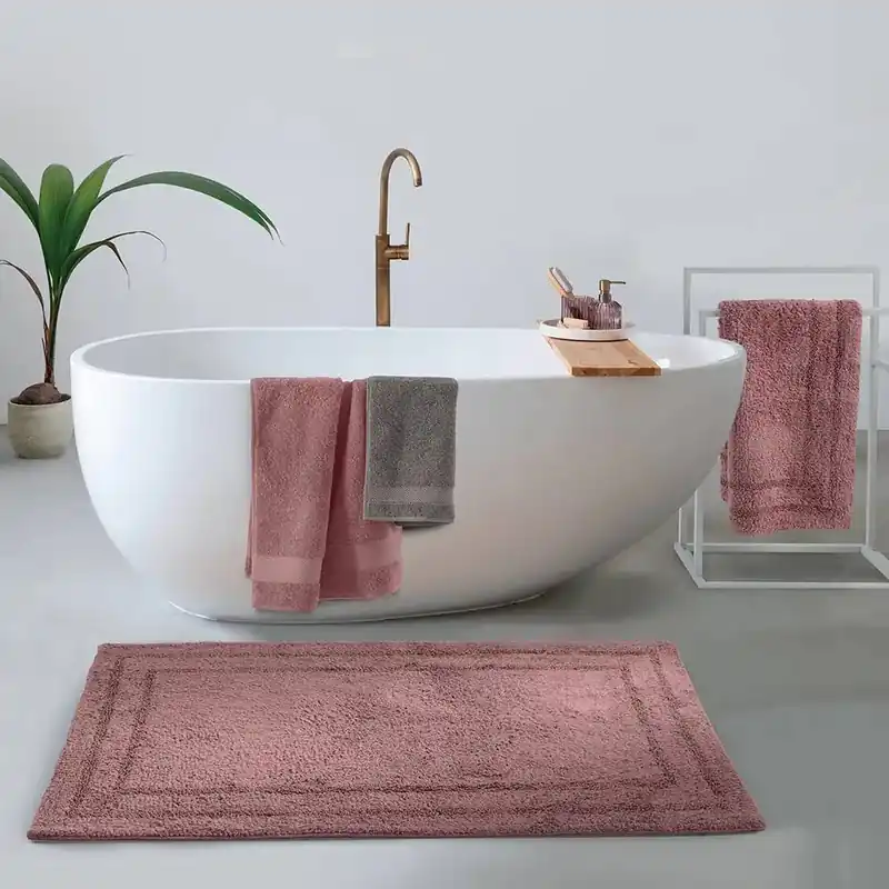 Tappeto Bagno Morbido Gabel ATMOSFERA | Malva 100% cotone