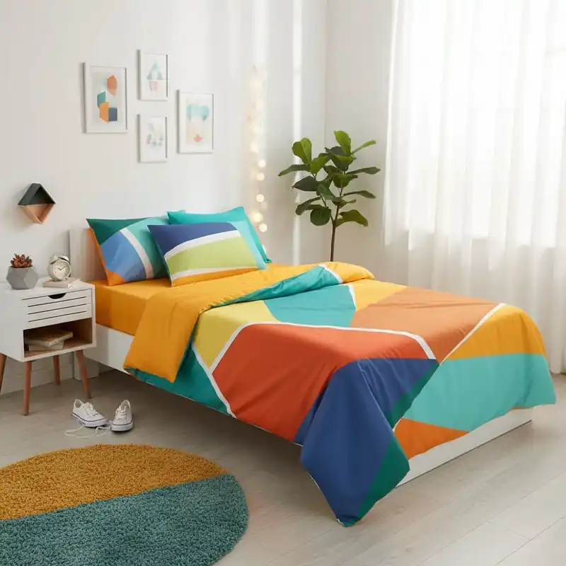 Completo Lenzuola-Copriletto Gabel Seaside singolo Geometrico
