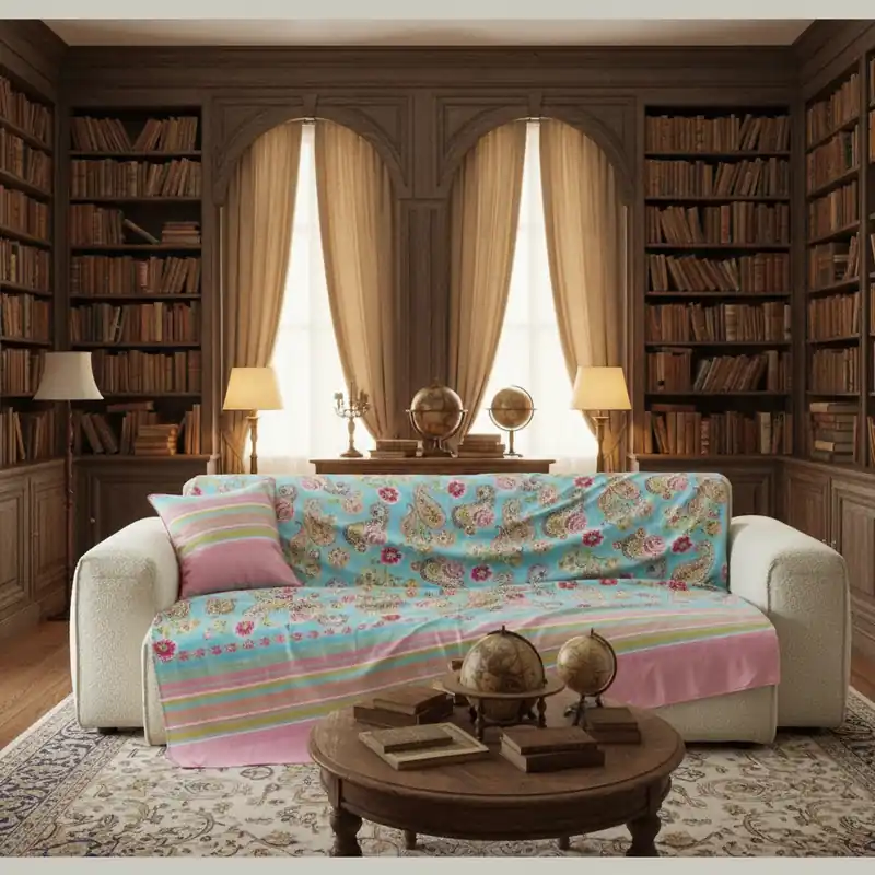 Bassetti Granfoulard Telo Arredo 270x270 Rapallo Turchese Copridivano