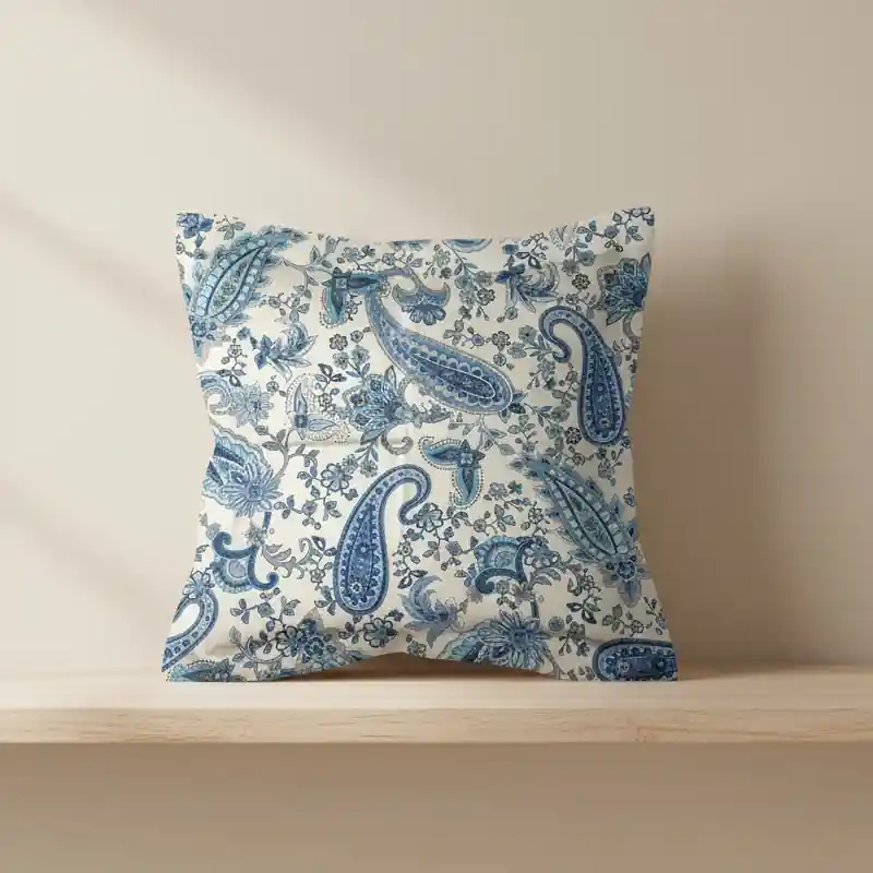 Copriscuscino Bassetti Monnalisa 40x40 Raso Azzurro Elegante