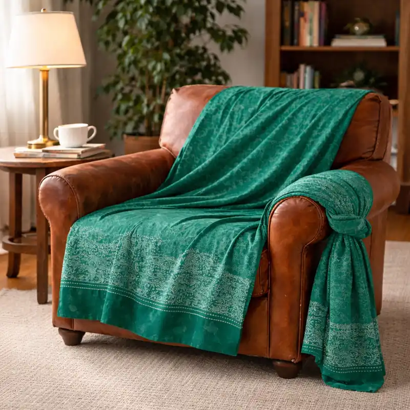 Bassetti Granfoulard Telo Arredo 180x270 Dolceacqua V1 Verde Copripoltrona