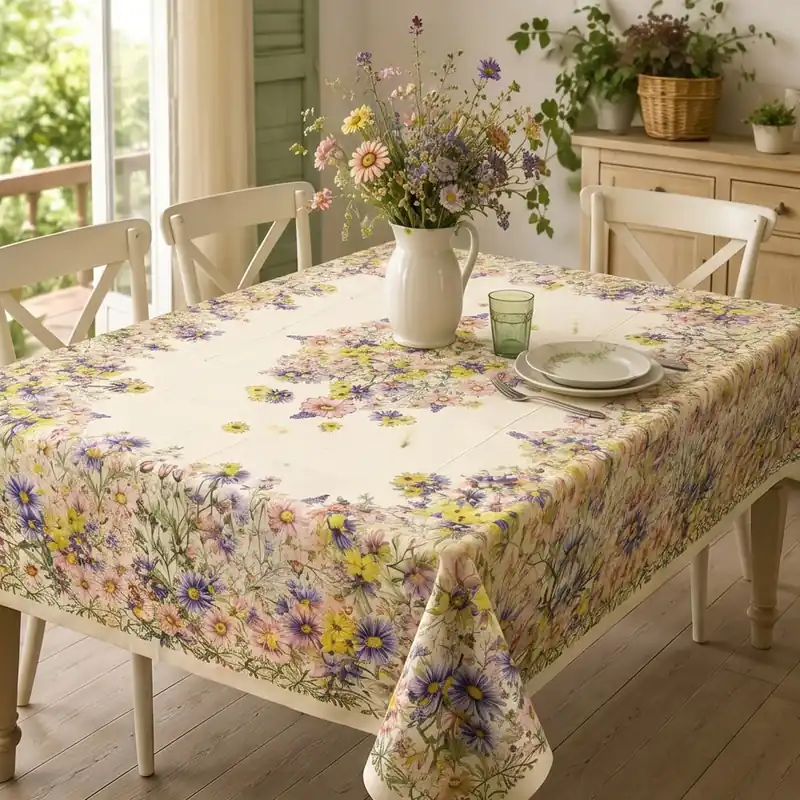 Tovaglia Rettangolare Aiuola in Cotone - 150x180 e 150x250