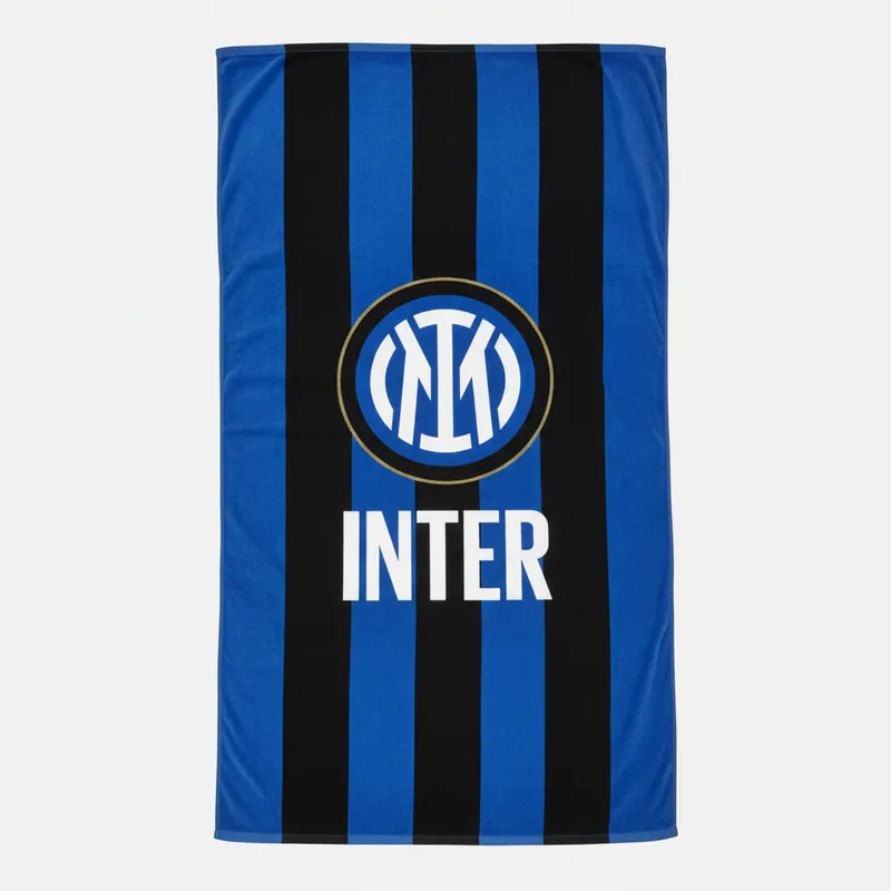 Telo Mare Inter 90x170 cm Cotone Grande Nero Azzurro Ufficiale