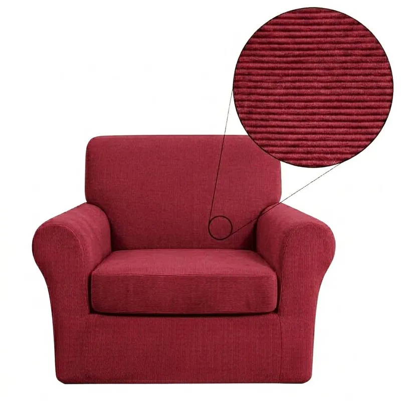 Copripoltrona Estensibile Bordeaux 70-105 cm + Copricuscino
