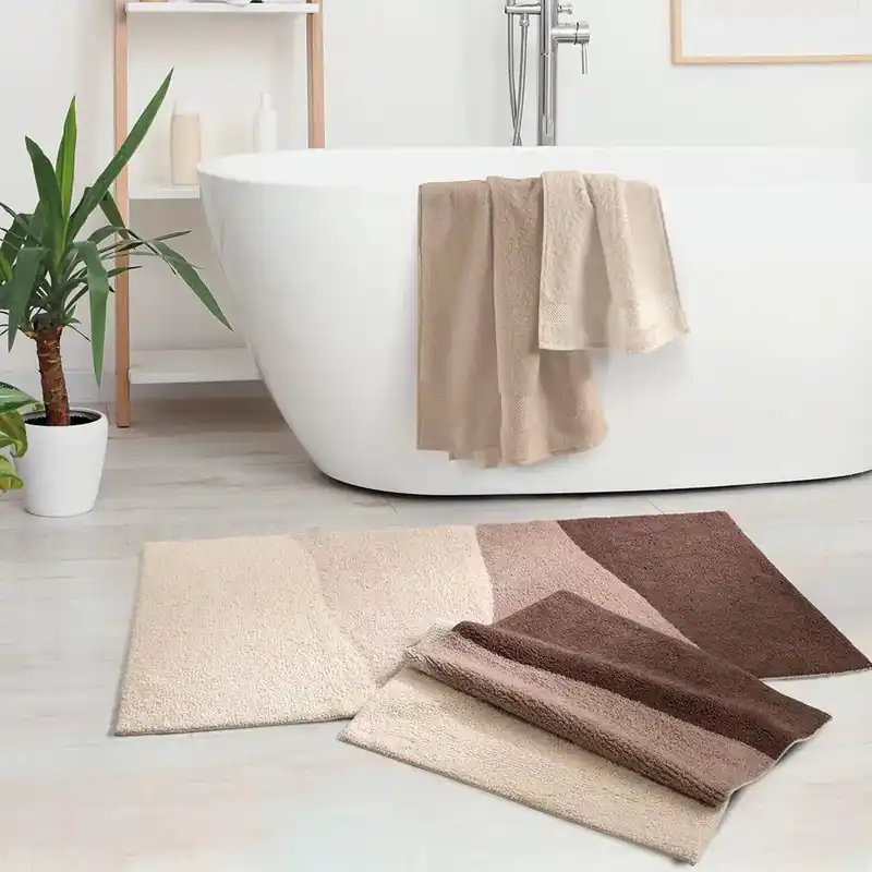 Gabel Dune Tappeto Bagno Antiscivolo MAXI 70x140 Beige | 100% Spugna